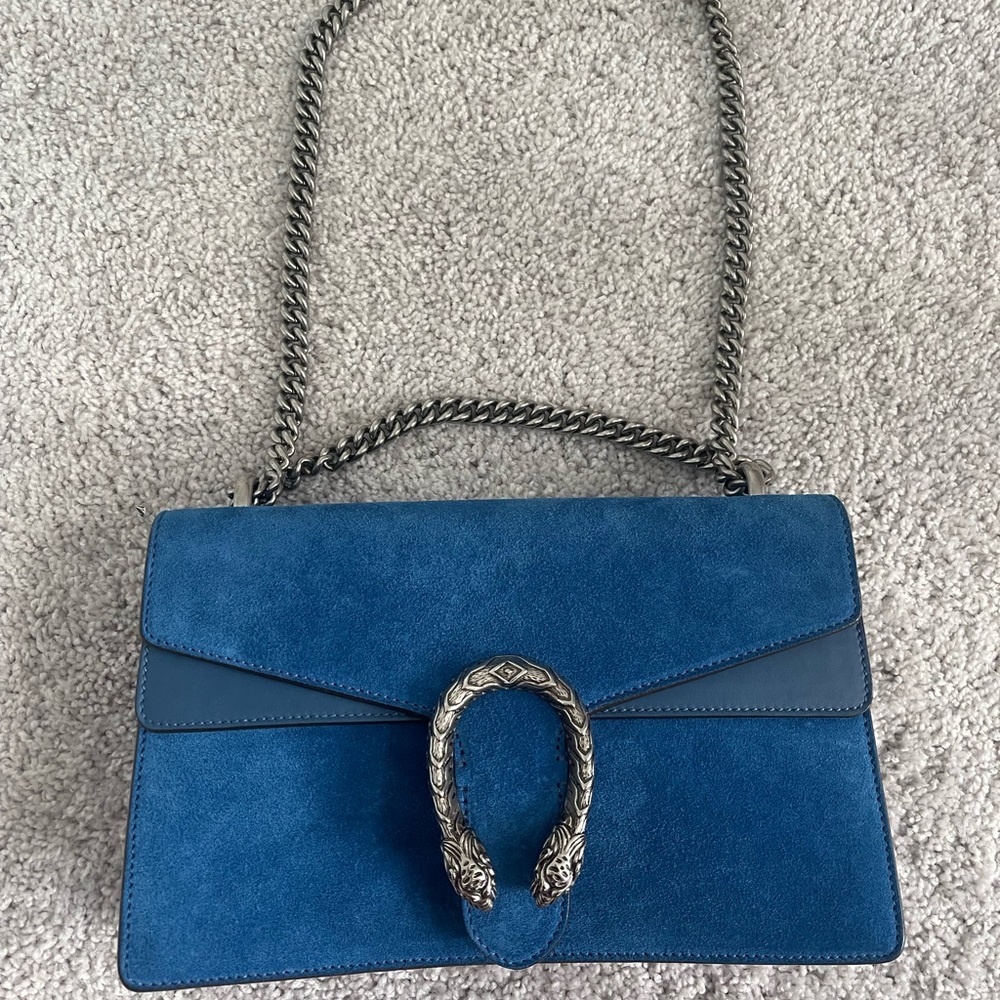 Gucci Dionysus Handbag / Blue Suede